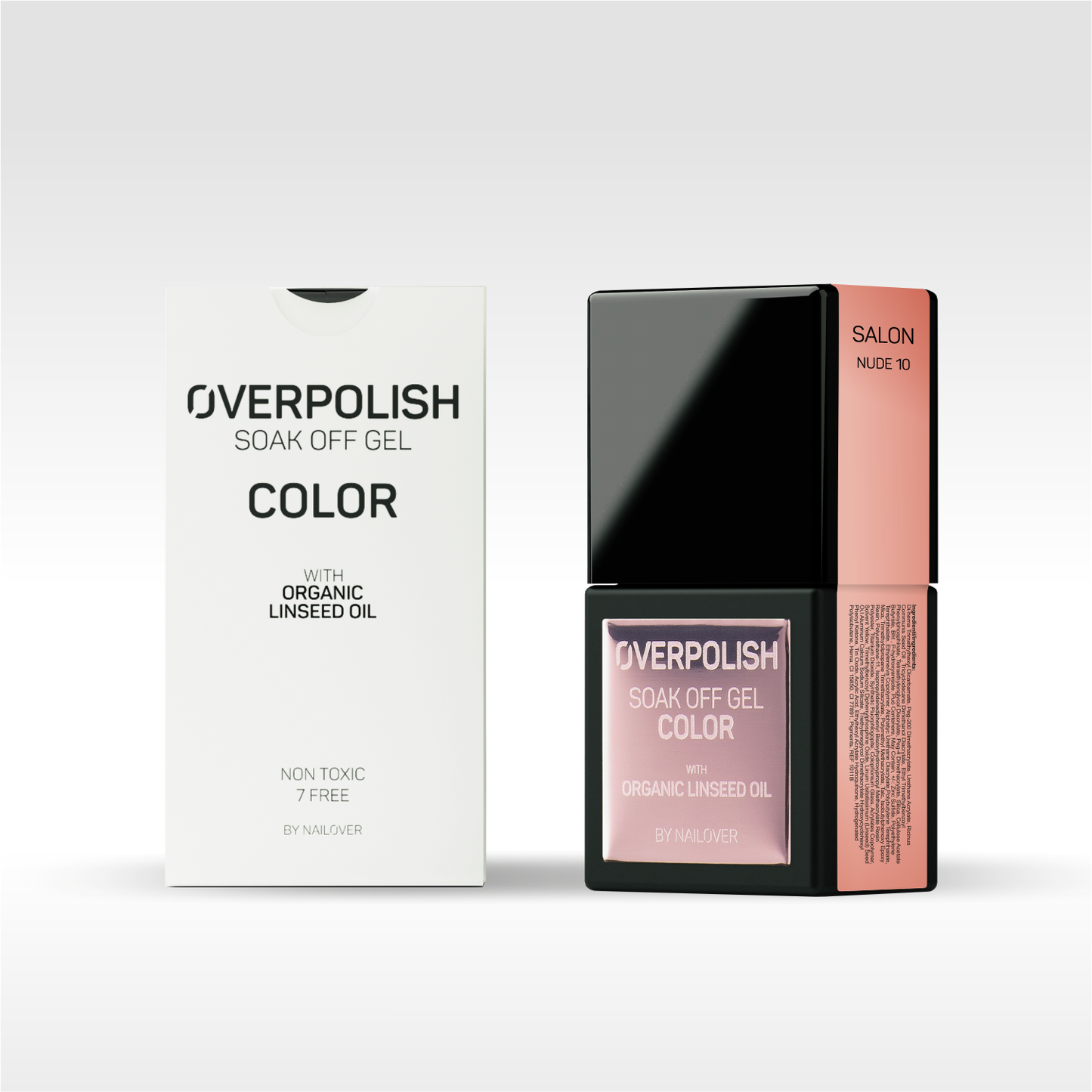 Overpolish Soak Off Gel Color - Nude Tones WITH ORGANIC LINSEED OIL
