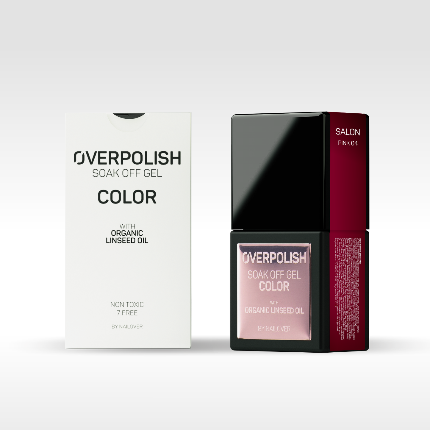 Overpolish Soak Off Gel Color - Pink Tones WITH ORGANIC LINSEED OIL