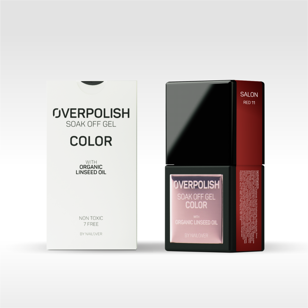 Overpolish Soak Off Gel Color - Red Tones WITH ORGANIC LINSEED OIL