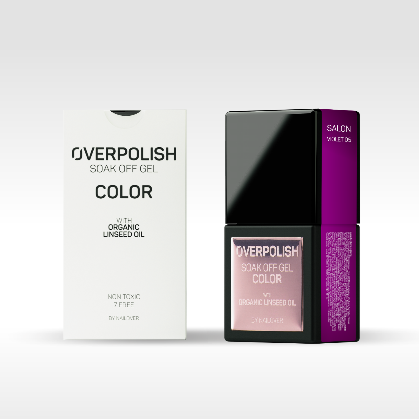 Overpolish Soak Off Gel Color - Violet Tones WITH ORGANIC LINSEED OIL