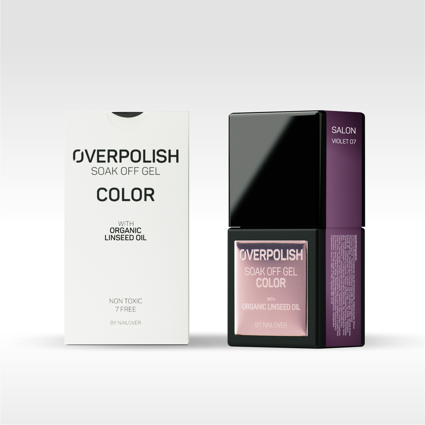 Overpolish Soak Off Gel Color - Violet Tones WITH ORGANIC LINSEED OIL
